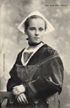 CPA Folklore Jeune fille d'Auray