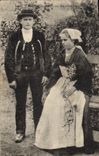 Vintage Postcard Folklore Marry country of Vannes Auray Mariage