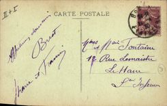 CPA Folklore Jeune fille de Quimper