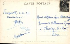 Vintage Postcard Folklore Skewer of young girls of Plougastel Daoulas