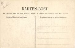 Vintage Postcard Folklore Young girl of Saint pol. of knitting Leon