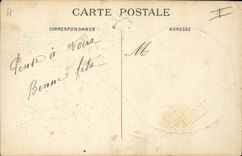 CPA Fantaisie Fleurs Ballon dirigeable