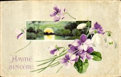 CPA Fantaisie Fleurs 