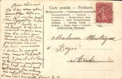 CPA Fantaisie Fleurs Colombe