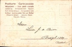 CPA Fantaisie Paysage (décor en tissu) 