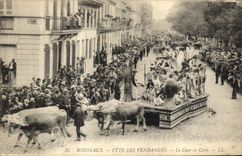 CPA Vin Bordeaux Fete des Vendanges Le char de Ceres 