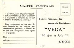 CPA Publicite Appareils Electriques Quai de Retz Lyon 