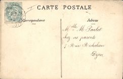 CPA Fantaisie (dessin a la main) Fleurs Papillon 