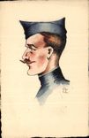 CPA Fantaisie (dessin a la main) Soldat Militaria 