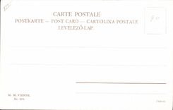 Postal Fantasia Caballos Hípica Caza