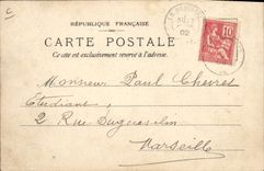 CPA Fantaisie Carte transparente Exposition Lefevre Utile Paris 1900 Grand Prix Grand Prix Bateau