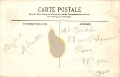 Postal PHARE el Treport la Picardía que sale del puerto Barco