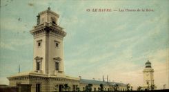 CPA Phare Le Havre Les phares de la Heve