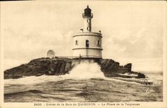 CPA Phare Entree de la baie de Quiberon Le phare de la Teignouse