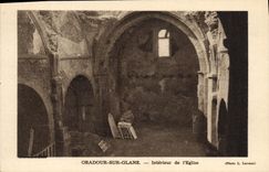 CPM Militaria Oradour sur Glane Interieur de l'eglise