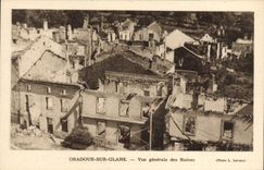 CPM Militaria Oradour sur Glane Vue generale des ruines