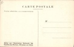 CPM Militaria Oradour sur Glane On essaie d'identifier les cadavres