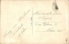 CPA Fantaisie Toilee Fleurs 