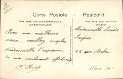 CPA Fantaisie Toilee Fleurs 