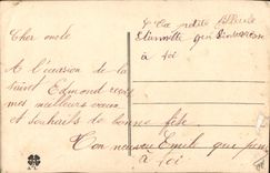 CPA Fantaisie Toilee Fleurs 