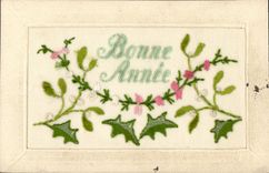 CPA Fantaisie Toilee Fleurs 