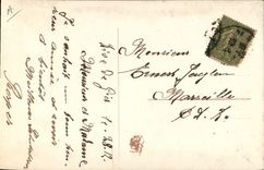 CPA Fantaisie Toilee Fleurs 