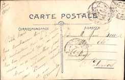 CPA Fantaisie Toilee Fleurs 