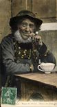 CPA Folklore Paysan de Ploare Encore une bonne pipee Tabac