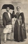 CPA Folklore Maries de Saille Querande Mariage