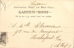 CPA Folklore Jeune fille de Questemberg et Eleven 