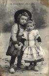 CPA Folklore Jeunes Bretons Frere et soeur