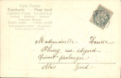 CPA Fantaisie Fleurs Fer a cheval