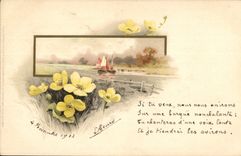 CPA Fantaisie Fleurs 