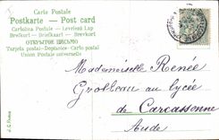 CPA Fantaisie Fleurs Brouette 