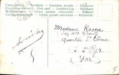 CPA Fantaisie Fleurs Poissons 1er Avril