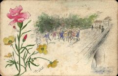 CPA Fantaisie (dessin a la main) Enfants Ponts