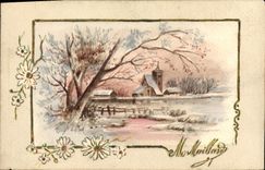 CPA Fantaisie (dessin a la main) Village