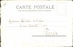 Postal Fantasia (dibujo tiene la mano) una esquina de Bouveret