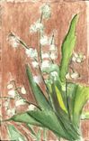 CPA Fantaisie (dessin a la main) Fleurs Muguet