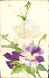 CPA Fantaisie (dessin a la main) Fleurs