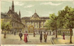 CPA Carte transparente Paris Le Palais de justice et la Sainte Chapelle