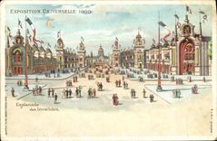 CPA Carte transparente Paris Exposition Universelle 1900 Esplanade des Invalides