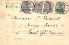 CPA Carte transparente Gruss aus Koln am Rhein