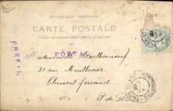 CPA Carte transparente Jane Hading