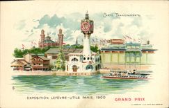 CPA Carte transparente Paris Exposition Lefevre Utile Paris 1900 Grand Prix