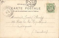 CPA Carte transparente Paris Exposition Lefevre Utile Paris 1900 Grand Prix Tour Eiffel