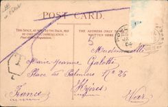 CPA Carte transparente London Londres Mansin House and Cheapside