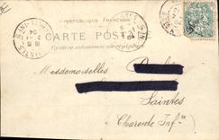 CPA Carte transparente Paris Abside Notre Dame Peniches Bateaux 