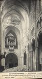 CPA Orgue Soissons Interieur de la cathedrale apres le bombardement Militaria