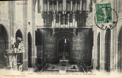 CPA Orgue Albi Interieur de l'eglise Ste Cecile Orgues et maitre autel